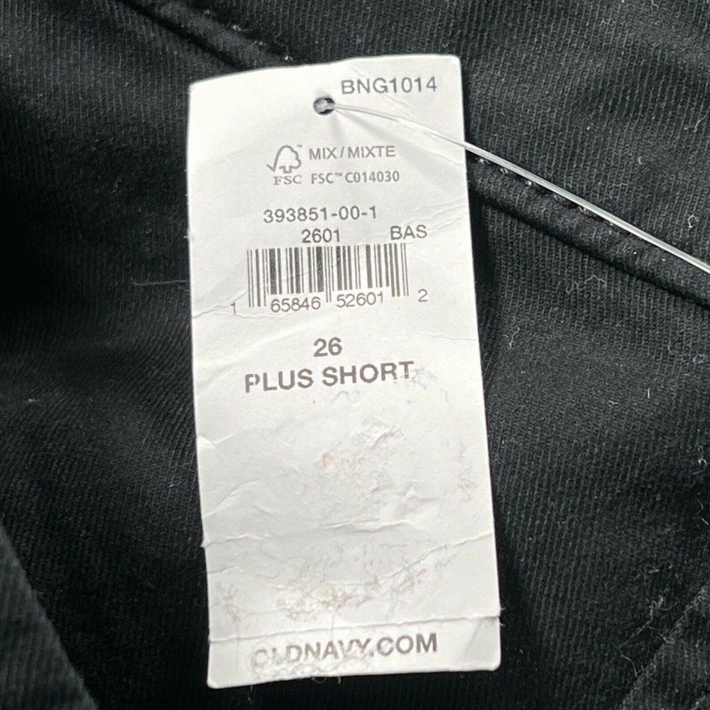 New Old Navy Pants Women's Plus 26 Short Pixie Mid-rise Black Casual Jea… - Picture 6 of 9